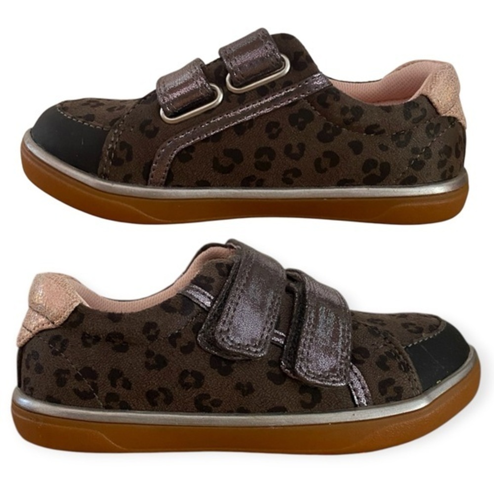 Livie and Luca Rake Eco Gray Leopard Toddler Sneakers 8